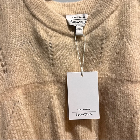 & Other Stories Gathered Sweater SUPER SOFT Alpaca Wool Blend - Picture 2 of 6